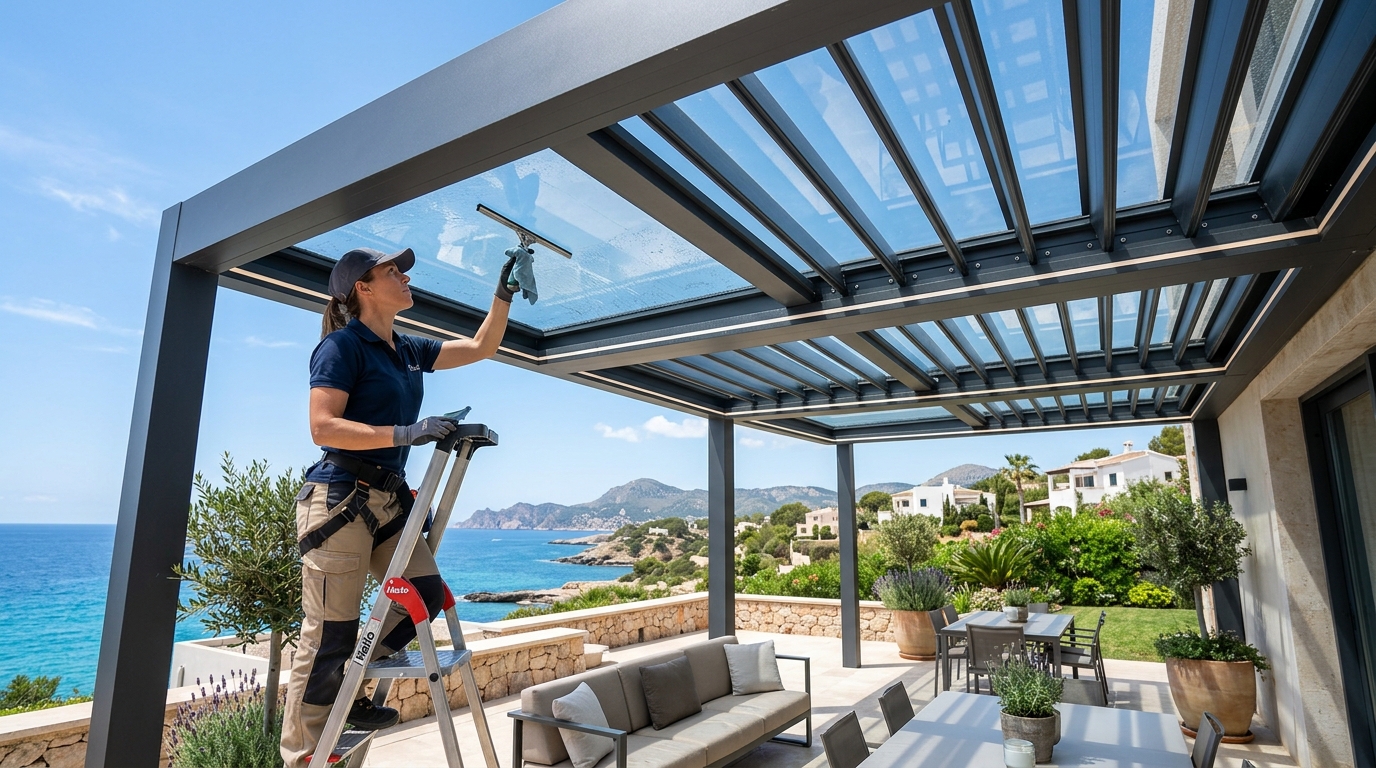 Mantenimiento de una pérgola bioclimática: qué hacer cada temporada